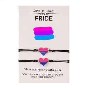 Bisexual Bisexuality Bi LGBT Pride Bracelet Set